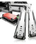 53mm Heavy Duty Drawer Slides With Lock Built To Last Full Extension Ball Bearing Glides 600mm Length Cold Rolled Steel Construction Smooth Quiet Operation Sturdy Sliding Rails For Cabinets Tool Chests And DIY Drawers used in camper storage