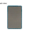 Back view of Universal Solderable Breadboard Shield For Prototyping And Testing With Double Sided PCB Tinned Gold Plated Holes