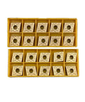 20 Piece Gold Coated Pro Grade Carbide Turning Inserts Set CNMG431 432 And CNMG120404 08 for lathe machining steel and stainless parts
