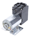 Brushless 12V DC Vacuum Pump Delivers Knockout Suction At 5 Liters Per Minute For Brake Bleeding And Rv Service shown from side angle.