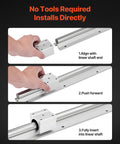 Installation steps for SBR25 Linear Rail Kit With Two 47.24 Inch Rails And Four Bearing Blocks for CNC machines.