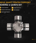 Drive Shaft Center Support Bearing U-Joints Kit showing high strength material and corrosion resistant design for durability.