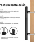 10 Pack Matte Black Cabinet Handles 7.8 Inch Pulls For Kitchen Cabinets And Drawers, 5 Inch Center Hole, Fingerprint Resistant Stainless Steel Hardware installation guide
