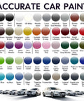 Color chart for Car Paint Touch Up Pen For Scratch Repair in Champagne Gold with various shades, easy to use.