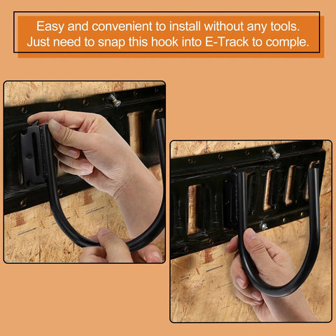 12 Pack 4 Inch E Track J Hooks Built Tough Heavy Duty Steel For Enclosed Trailers And Vehicles E Track Rail Hooks installation