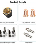Plasma Cutting Torch Consumables Set With IPT40 Tips Electrodes Nozzle Bracket Covers For CUT 55DS Pro And CUT 65DS product details