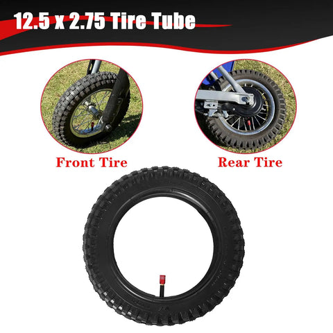 12.5x2.75 Tire And Inner Tube Set For Razor Dirt Bikes And Mini Scooters 2 Pack Fits MX350 MX400 ZR350 SX350 EZip