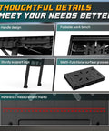 Detailed features of Foldable Work Bench Portable Work Table Beefy 1650 Lbs Capacity 34 Inch Wide 25 Inch Deep 31 Inch High