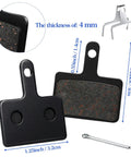 Eight Pairs Copper Semi Metallic Bike Brake Pads For TRP Tektro Shimano Deore Disc Brakes Black Beefy Heavy Duty Replacement