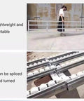 Portable Light Duty Gravity Conveyor For Warehouse Freight Handling, showing lightweight design with ABS rollers and stainless frame