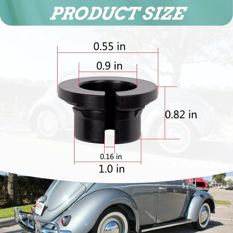 Air Cooled Vintage Volkswagen Shift Rod Bushing Upgrade for Classic Beetle, Karmann Ghia, Thing, Fastback, Bus and Type 3s, size details