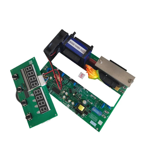 25KHz 200W Ultrasonic Cleaner PCB Driver Board With Display showing circuit components and plug-and-play interface