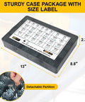 Pro Grade 1004 Piece Heavy Duty Bolt And Nut Set with M6 M8 M10 in black case with size label and detachable partition