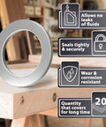 Premium 15 Pack Oil Drain Plug Crush Washers 14mm Replacement Gasket Seal For Hyundai And Kia Cars Aluminum Alloy Construction