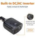 Keep Your Rig Fully Loaded With This 75w Portable Car Power Inverter Transforming 12v Dc To 110v Ac Plus A Sweet Usb Charging Port.