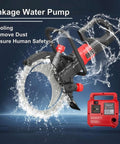 Badass Concrete Ring Saw With 8900W Brushless Motor And 16 Inch Titanium Blade with water pump for cooling and dust removal.