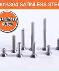 Beefy 960 Piece Laptop Screws Set In 304 Stainless Steel Flat Head Countersunk Machine Screws for SSD Drives shown in various sizes