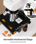 Digital Microscope 1200X USB With a 7 Inch Rotatable Screen for Kids and Adults, Easy to Share Observations in Classrooms and at Home, Compact Design That Makes Science Hands On and Fun. moveable mechanical stage for precise slide observation