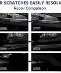 Before and after repair using Scratch Fix Pen For Cars That Actually Works Weatherproof Touch Up Pen For Minor Clear Coat Scratches Quick Fix Blends In Minutes Fits All Vehicle Colors Travel Ready 2 Pack Easy To Use And Travel Friendly