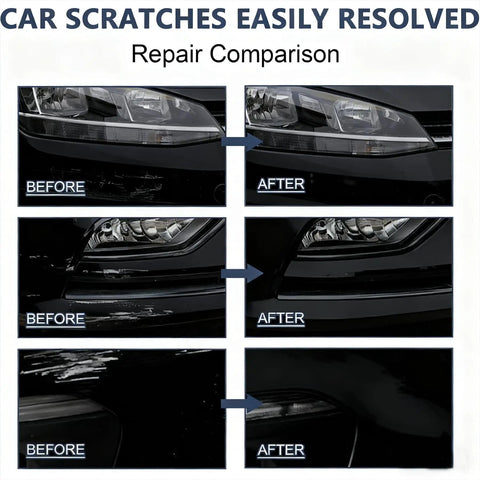 Before and after repair using Scratch Fix Pen For Cars That Actually Works Weatherproof Touch Up Pen For Minor Clear Coat Scratches Quick Fix Blends In Minutes Fits All Vehicle Colors Travel Ready 2 Pack Easy To Use And Travel Friendly