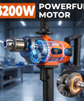 Corded 20 Amp Mixing Drill With Five Eighth Inch All Metal Chuck 1100 RPM Heavy Duty Concrete Mixer for cement and plaster.