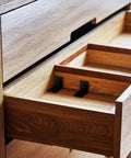 Heavy Duty Chrome Coated Iron Corner Brackets With Mounting Screws are shown inside a wooden drawer for furniture assembly.