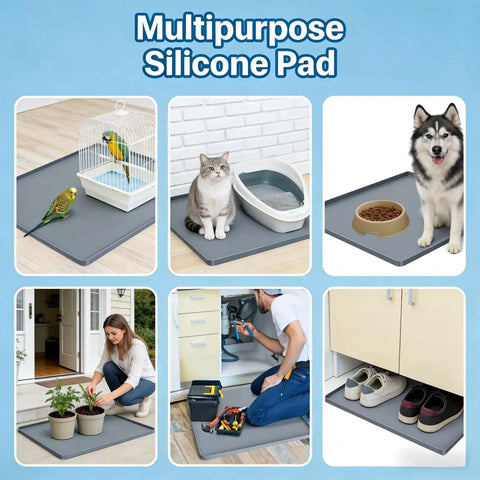 Heavy Duty 27x27 Inch Washing Machine Drain Pan Drip Tray Leak Proof Silicone Non Slip Waterproof Drip Mat Floor Protector multipurpose uses