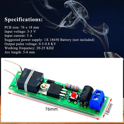 Close-up of Starter Friendly Soldering Practice Kit With Electronic Lighter DIY Project Gear For Makers Arc Lighter Tech circuit board