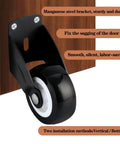 Heavy Duty 4 Pack 2 Inch Gate Wheels To Straighten Sagging Wooden Doors Solid Smooth Glide Bottom Support Casters on door bracket.