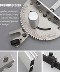 Precision Miter Gauge With Flip Stop Fence And Sixty Degree Angles Router Table Saw Accessory, ergonomic design with smooth arc lines.