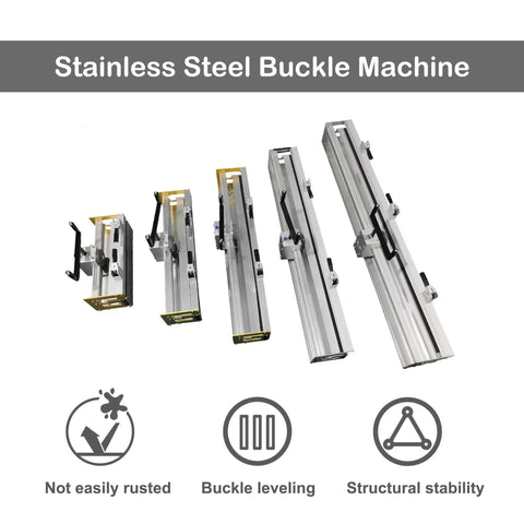 24 Inch Conveyor Belt Lacing Tool With Wire Hook Buckle Splice Fasteners Manual Roller Lacer in various sizes shown