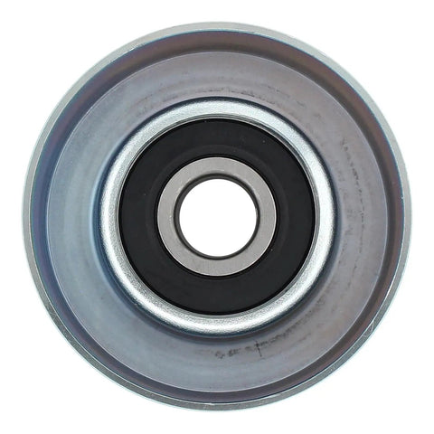 Close-up of an idler pulley from Serpentine Drive Belt Kit With Two Idler Pulleys For Subaru Impreza 2012 To 2015 And XV Crosstrek 2013 To 2015