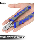 6.5 Inch Crimping Pliers For Single Barrel Crimpers With 300 Sleeves And A Lanyard Included XW41 shown in hand for scale