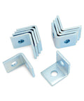 10 Pack Heavy Duty L Shaped Connector Brackets With Two Holes For Standard One And Five Eighths Inch Strut Channels Fits Half Inch Bolt Hole