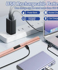 USB charging Chic Electric Candle Lighter Gift For Women, Perfect Stocking Stuffer And Holiday Present, connected to laptop