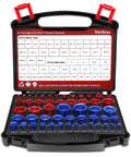 52 Piece Thread Checker Kit With 27 SAE And 25 Metric Gauges Nut And Bolt Thread Gauge And Size Finder for tight areas