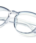 All Day Comfort Anti Fog Safety Glasses With Blue Light Blocking Lenses And UV Protection, blue tint frames, polycarbonate lenses