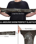 Top Shelf Steampunk Seahorse Arm Sleeves For Active Crews Ultra Soft Ice Silk Cooling UV Protection Lightweight Workout And Outdoor Travel Gear displayed showing flexibility and dimensions.