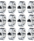 12 Pack Hollow Shaft Collars With Set Screws One And One Eighth Inch Bore One And Three Fourths Inch Outer Diameter Five Eighths Inch Thick Zinc Plated Carbon Steel Lightweight Lock Collar Clamp For Axles