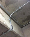 Installed 2 Pack 1-1/2 Inch Rigid PVC Conduit Body Type LB Slip X Slip With Cover And Gasket for 90-degree turn, indoor use