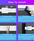 Installation guide for Smart USB TV Backlight Strip For Your Big Screen 82 To 95 Inch 19.4ft RGBW Color Changing Ambient LED Light