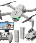 Foldable Camera Drone For Kids And Adults With Altitude Hold And Optical Flow Positioning Indoor Mini RC Quadcopter shown with accessories