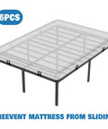 Heavy Duty Metal Mattress Holders For Bed Frame Anti Slip Slide Stops Lock Your Setup In Place With Thick Grip Build And Sturdy Steel to prevent mattress sliding on bed frame.
