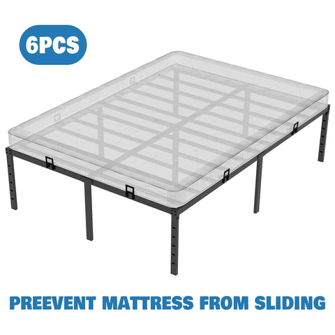 Heavy Duty Metal Mattress Holders For Bed Frame Anti Slip Slide Stops Lock Your Setup In Place With Thick Grip Build And Sturdy Steel to prevent mattress sliding on bed frame.