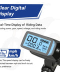 Ebike Throttle Kit With M Button For Tuttio Soleil01 Electric Dirt Bike And Tutto E Bike showing LED display and M button
