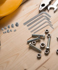 Stainless Steel Screw Set With Wide Size Range And Self Tapping Design, 400 Piece Metric Assortment Kit for DIY projects on wooden surface