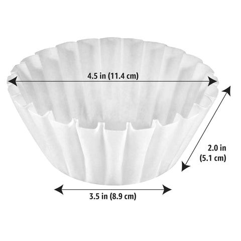 Basket Style Coffee Filters For 1-4 Cup Coffee Makers, White, 200 Count, compostable design dimensions 4.5x3.5x2 inches