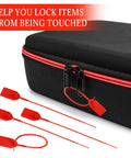Bulk 500 Pcs Red Plastic Tamper Seals Zip Ties With Security Tags for Fire Extinguishers Self Locking Anti Tamper Seals 250mm Length