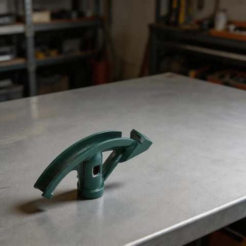 Premium Deskbloom Manual Hand Tube Bender For Copper And Aluminum Pipes on a work surface, showcasing ergonomic carbon steel design.