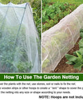 Ultra Fine Garden Netting 15x15 Ft Plant Covers Pro Grade Pest Barrier for Vegetables Fruits Flowers and Crops installed on plants